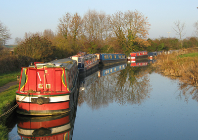 Canal boats - Autumn
